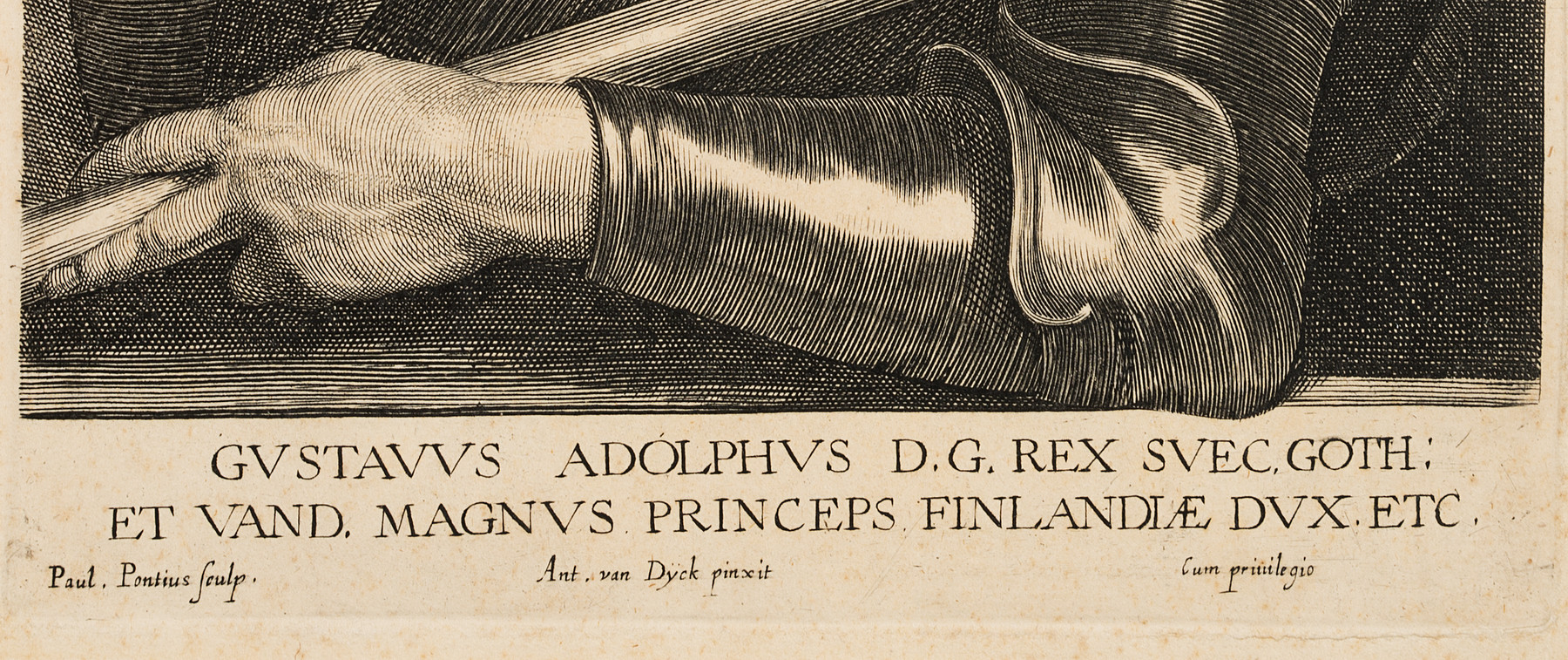 P Pontius 1603 Nach Van Dyck Gustav Ii Adolf Von Schweden